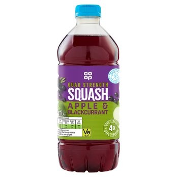 [1067654] Co-op Quad Strength Apple & Blackcurrant Squash 750ml