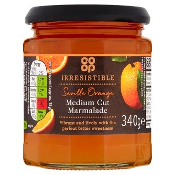 [1093068] Co-op Irresistible Seville Orange Medium Cut Marmalade 340g