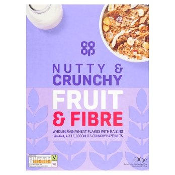 [1017062] Co-op Nutty & Crunchy Fruit & Fibre 500g