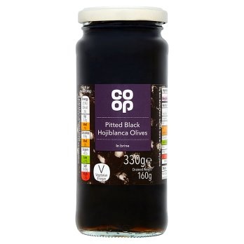[1047710] Co-op Pitted Black Hojiblanca Olives in Brine 330g
