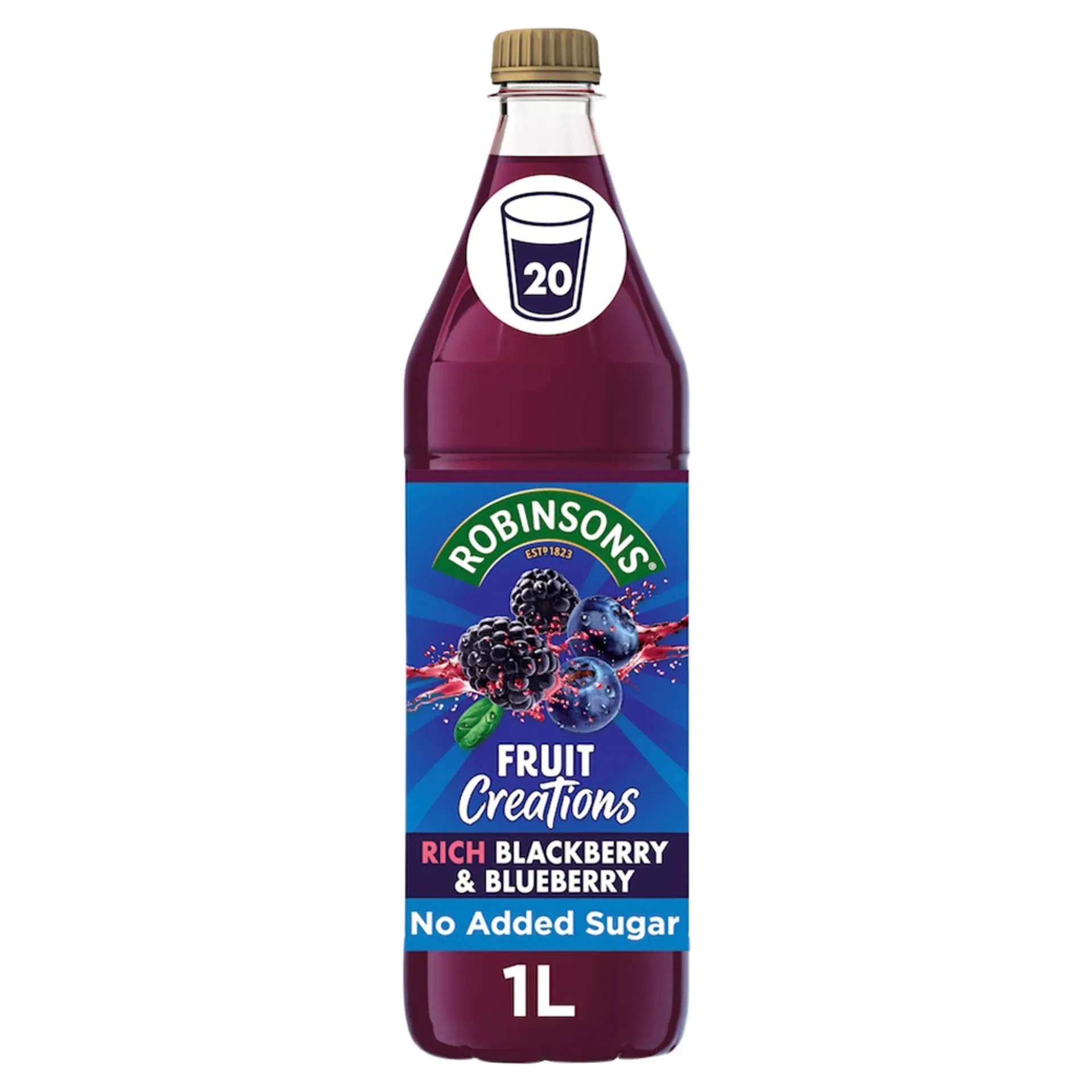 [79841] Robinsons Fruit Creations Blackberry & Blueberry 1L