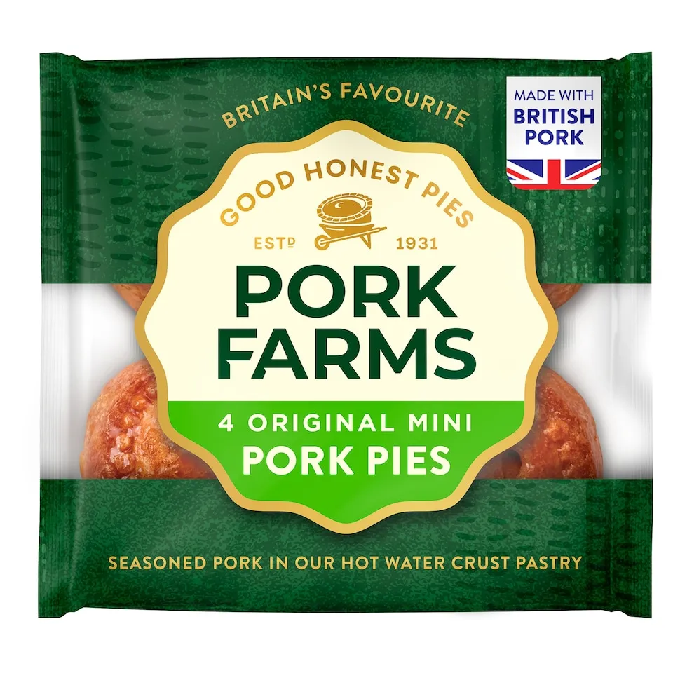 Pork Farms Original Pork Pies 4 Pack