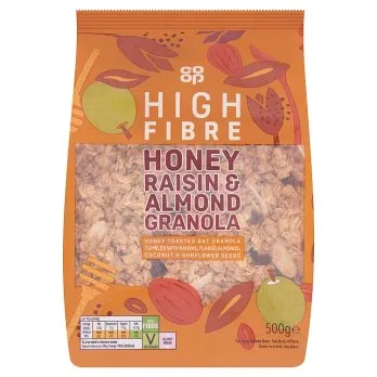 [1017063] Co-op Honey Raisin & Almond Granola 500g