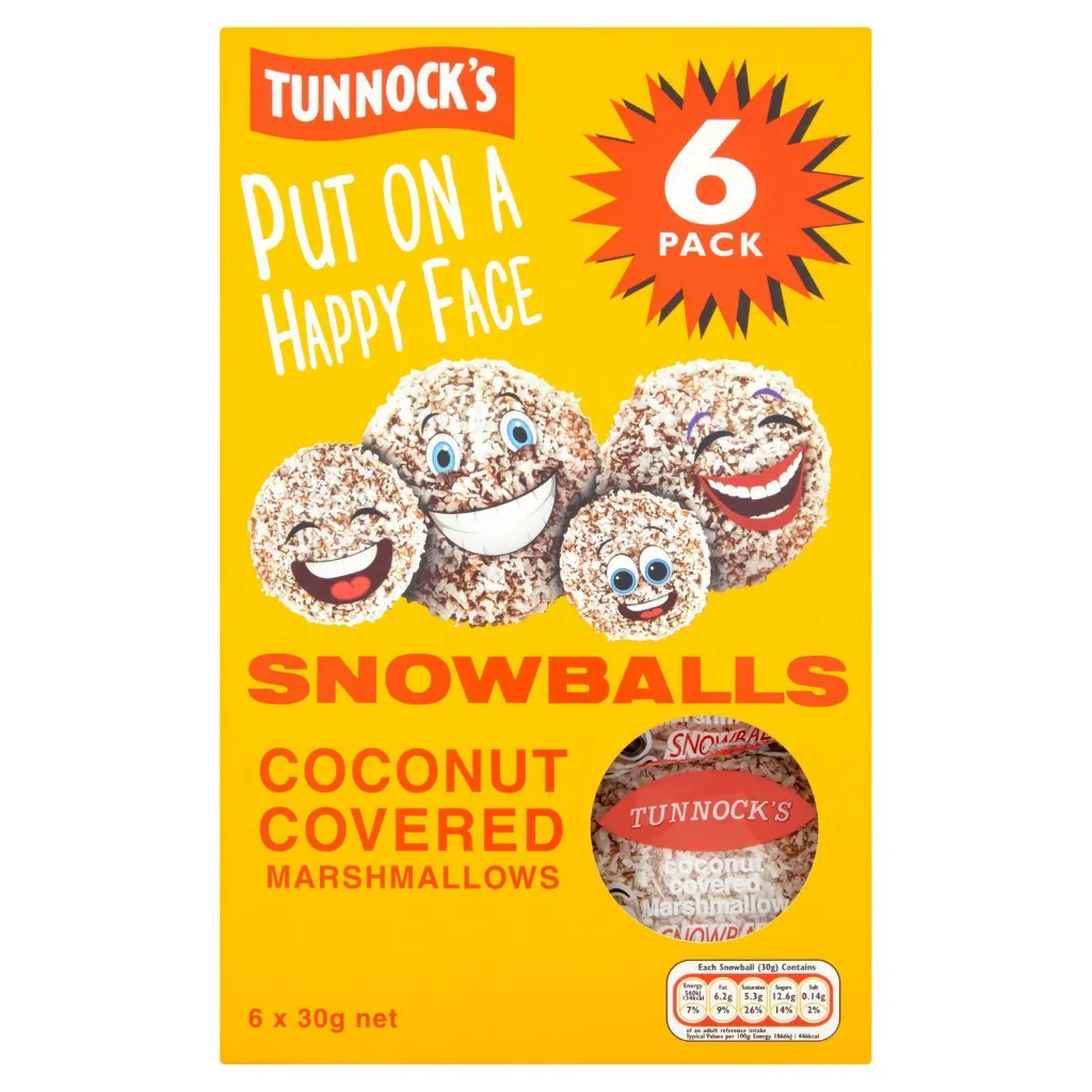 [51711] Tunnocks Marshmallow Snowballs x6