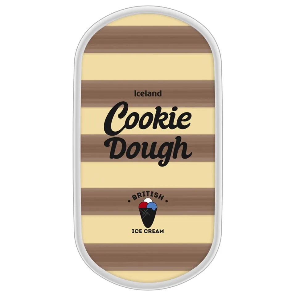 Iceland Cookie Dough Ice Cream 900ml