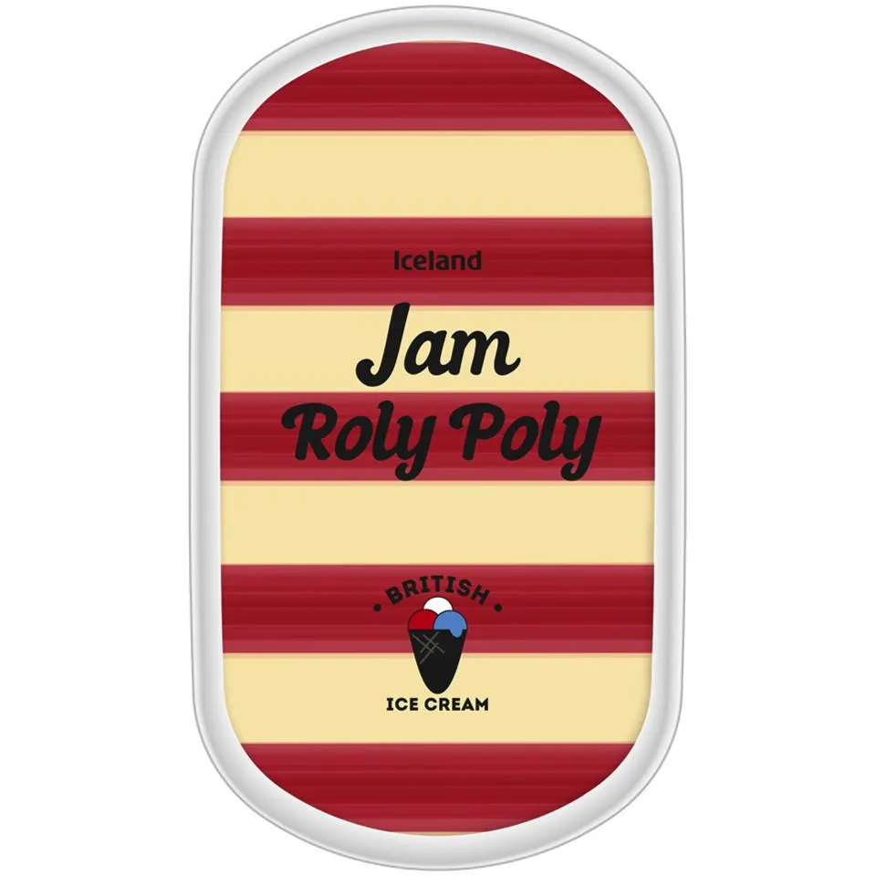 [47627] Iceland Jam Roly Poly Ice Cream 900ml