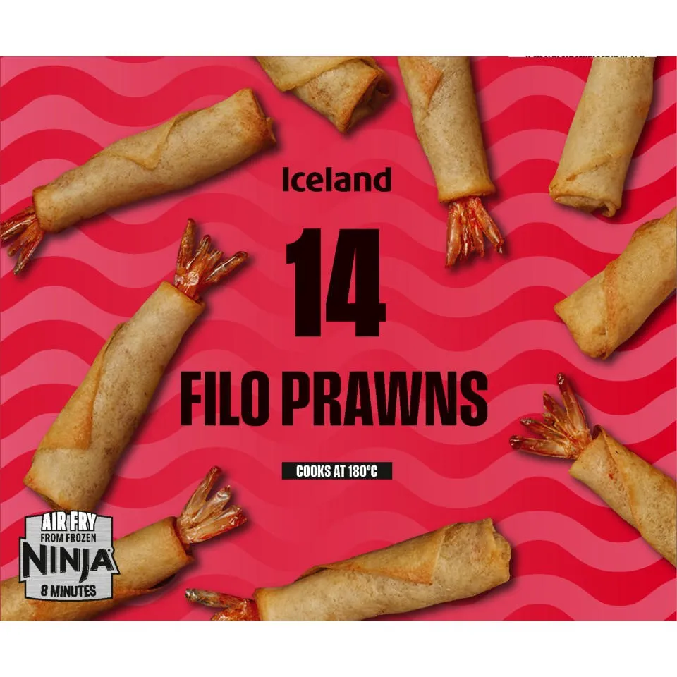 [27500] Iceland 14 Filo Prawns 168g