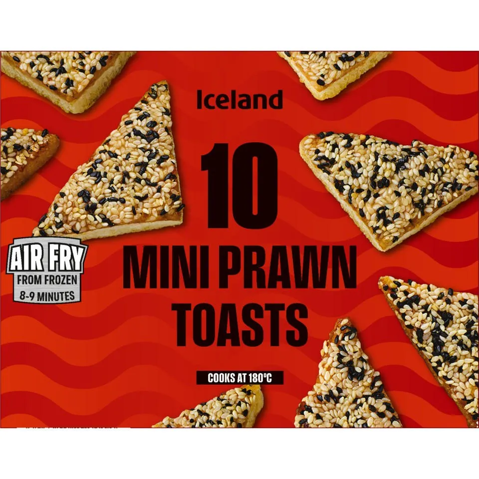 [50634] Iceland 10 Mini Prawn Toasts 150g