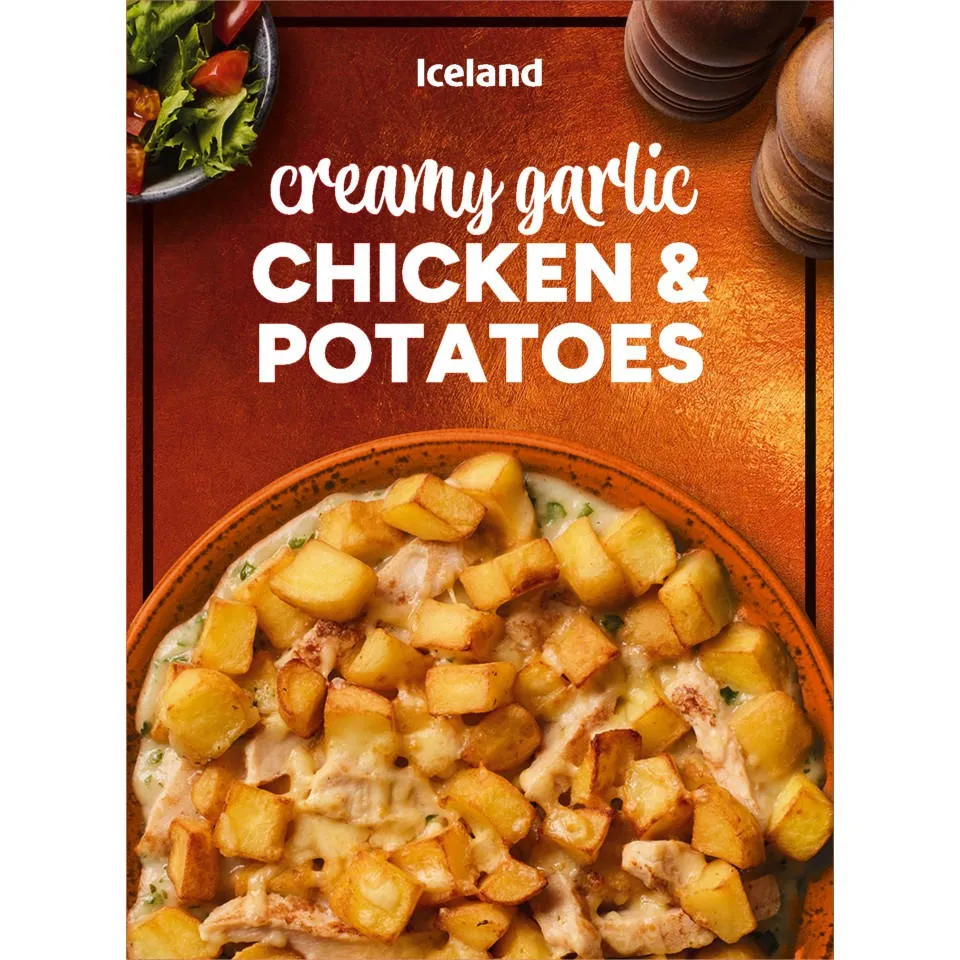 [52441] Iceland Creamy Garlic Chicken & Potatoes 400g