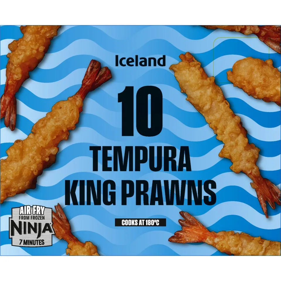 [91001] Iceland 10 Tempura King Prawns 130g