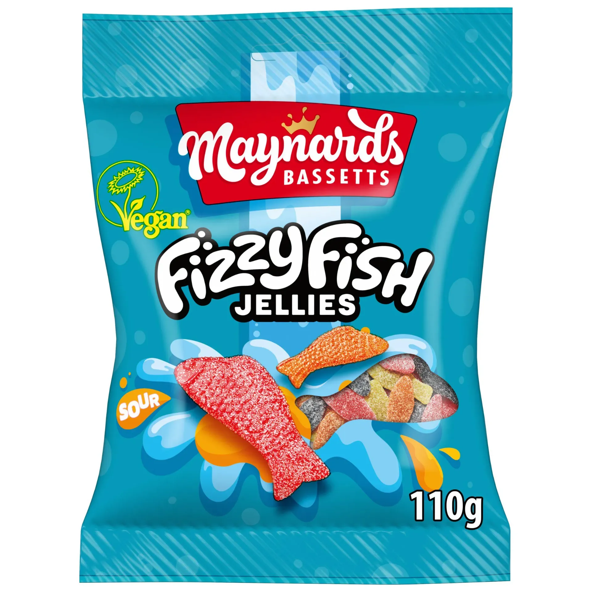 [185090] Maynard Bassetts Fizzy Fish 110g