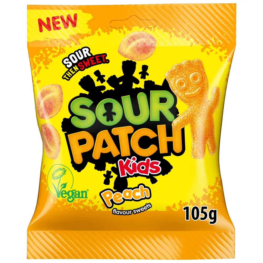 [185343] Sour Patch Peach Rings 105g
