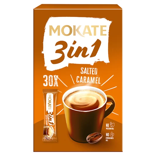 [104522] Mokate 3 in 1 Salted Caramel Flavour Coffee 30's