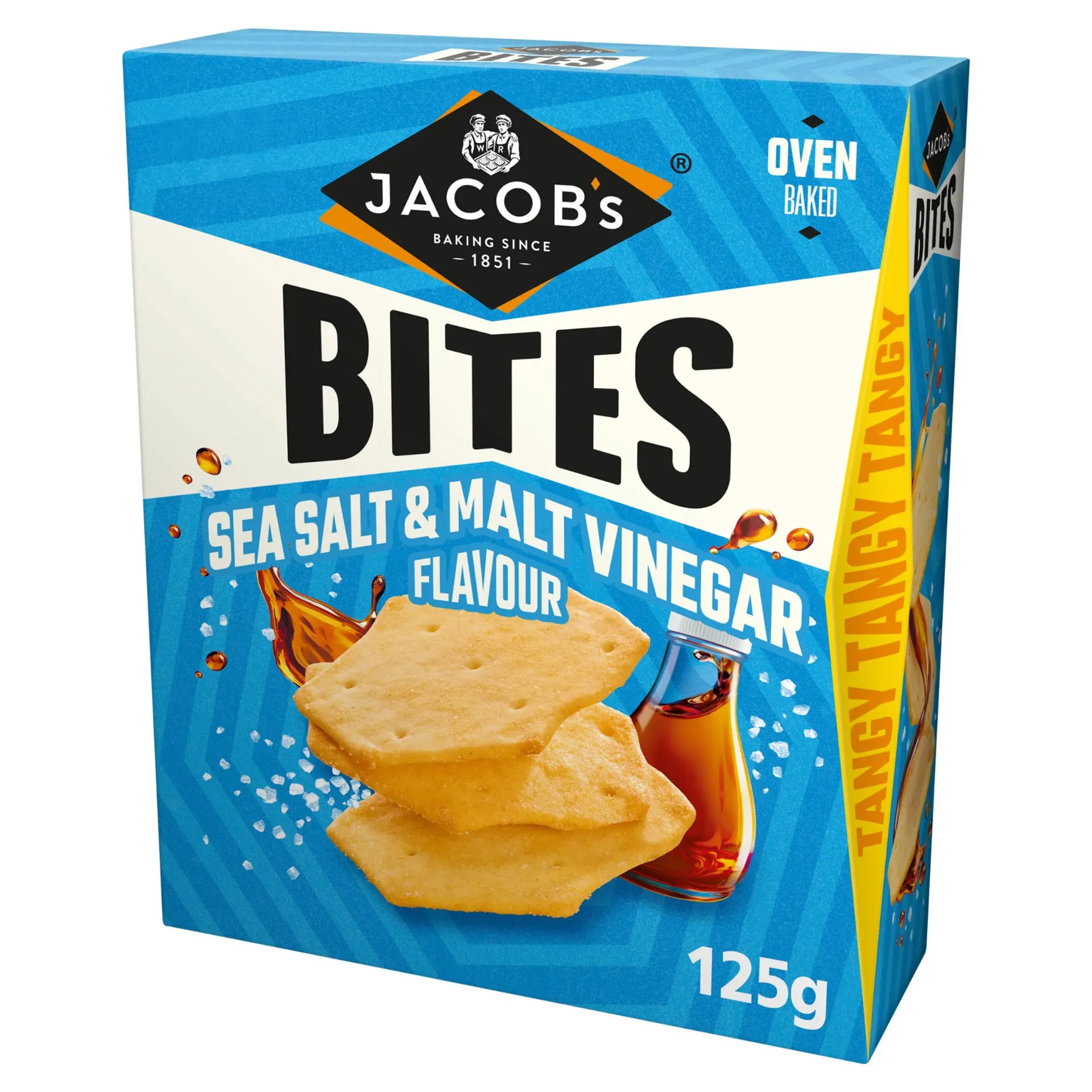 [106517] Jacobs Bites Sea Salt & Malt Vinegar 125g