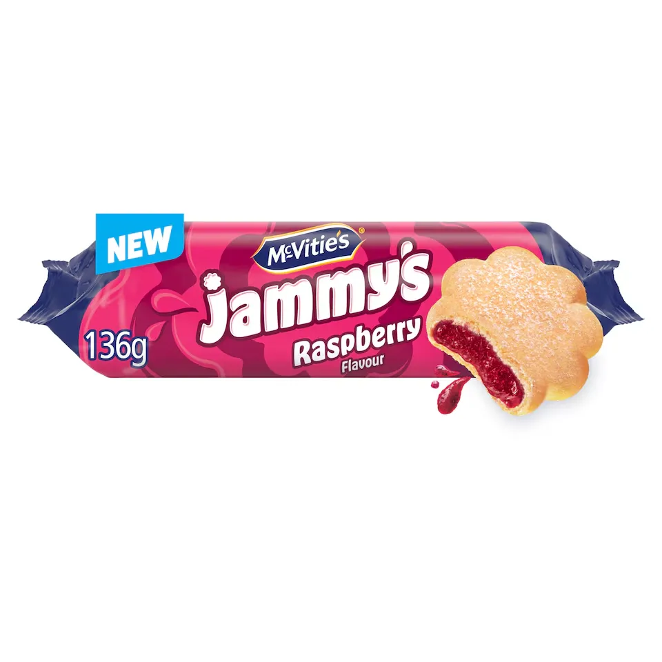 [106529] McVities Jammys Raspberry Biscuits 136.5g