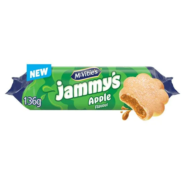 [106530] McVities Jammys Apple Biscuits 136.5g
