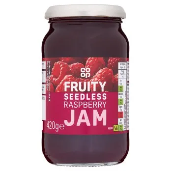 [1092597] Co-op Fruity Seedless Raspberry Jam 420g