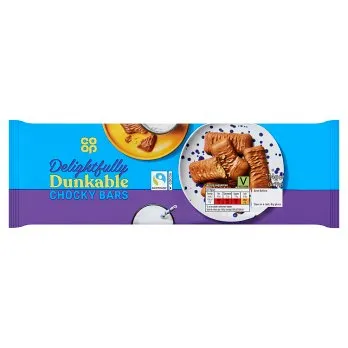Co-op Delightfully Dunkable Chocky Bars 6 x 19g (114g)