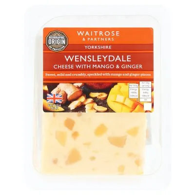 Singletons Wensleydale Mango & Ginger 200g