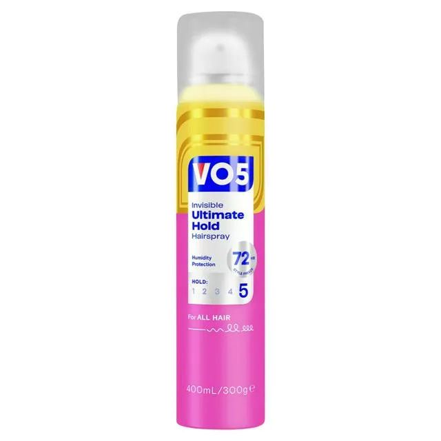 [1084342] VO5 Invisible Ultimate Hold Hairspray 300g