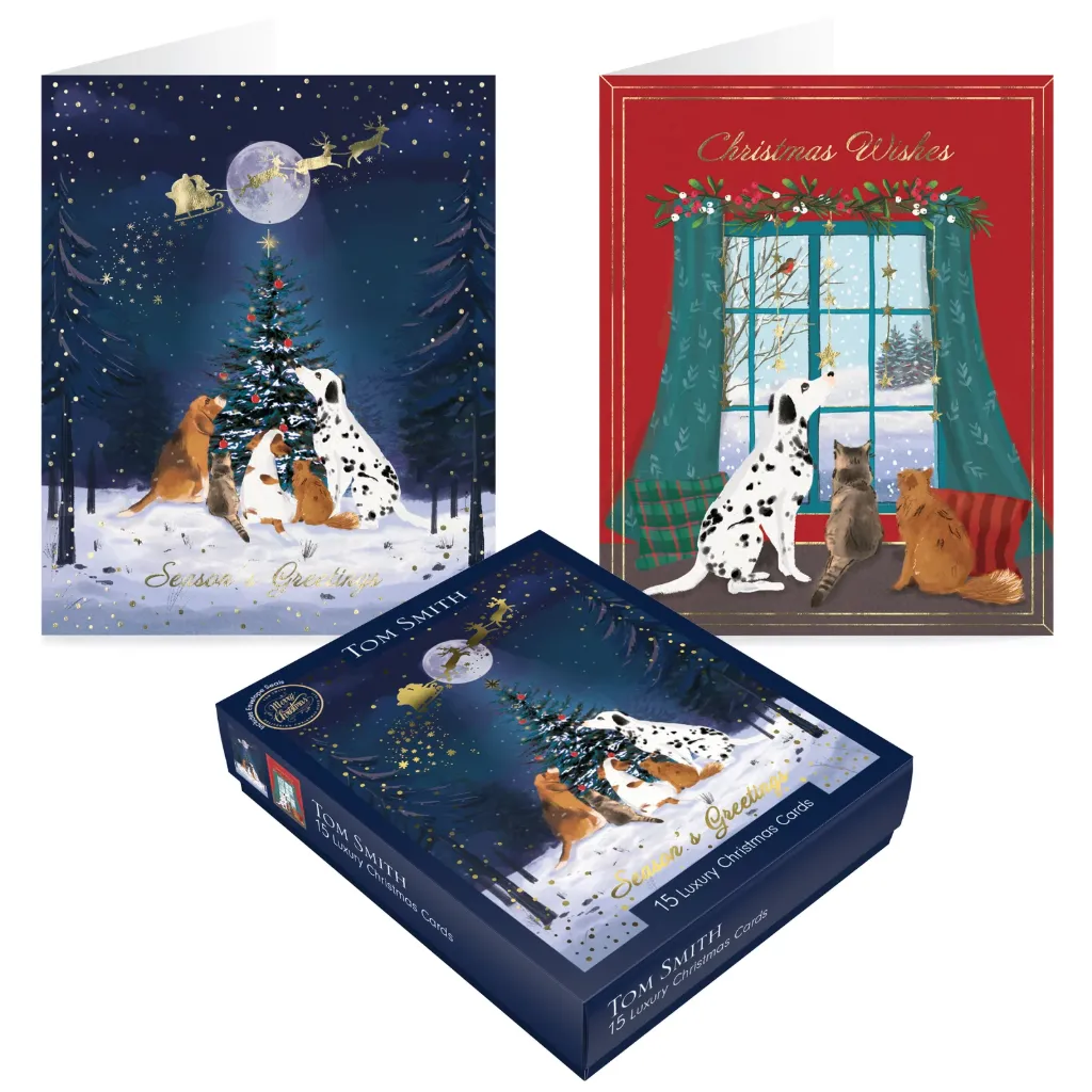 Tom Smith Pets Luxury Boxed Cards 15 Pack