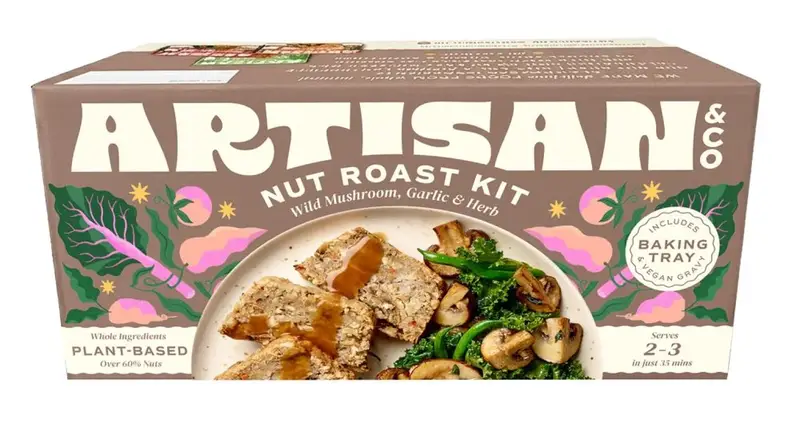[AART-WMR] Artisan & Co Wild Mushroom Garlic & Herb Nut Roast Kit 212g