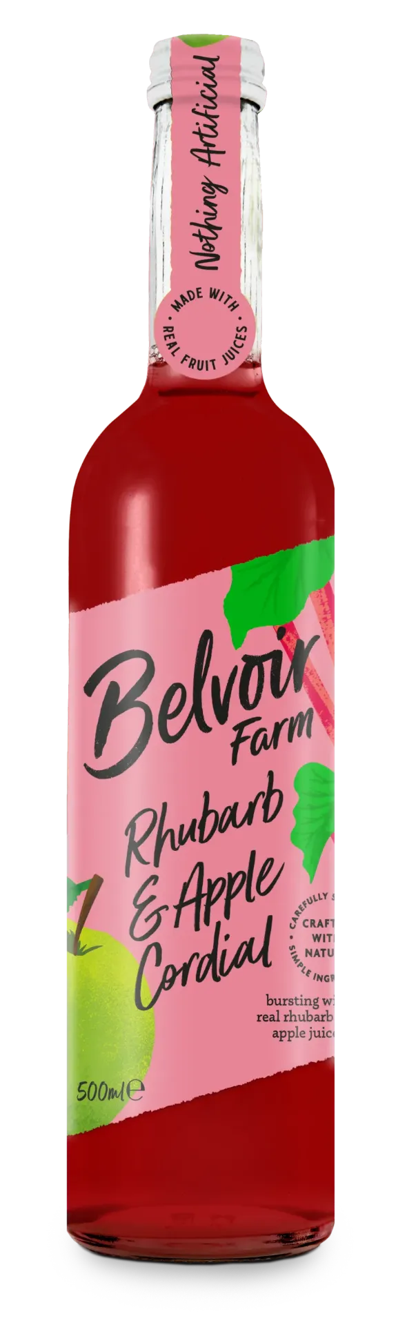 Belvoir Farm Rhubarb & Apple Cordial 500ml