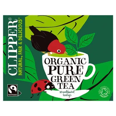 [ACL-3022009] Clipper Organic Pure Green Tea 80 Unbleached Bags 160g