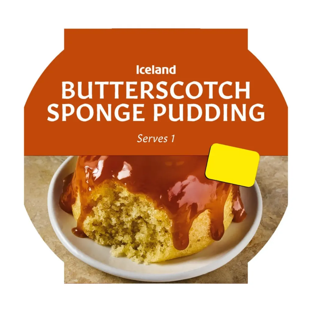 [85962] Iceland Butterscotch Sponge Pudding 100g
