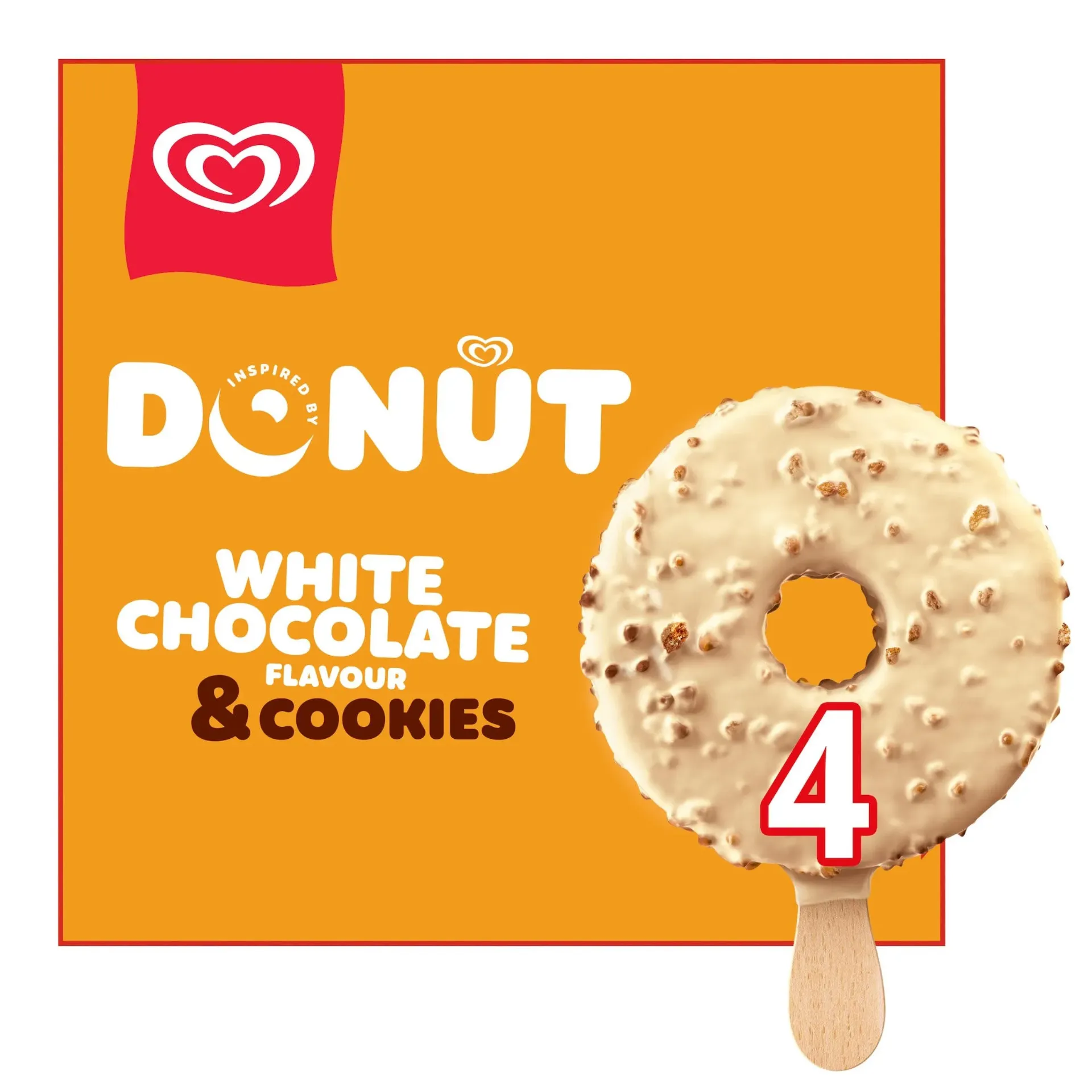 Walls Donut White Choc & Cookies Ice Cream