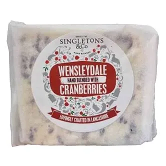 Singletons Wensleydale with Cranberries 200g