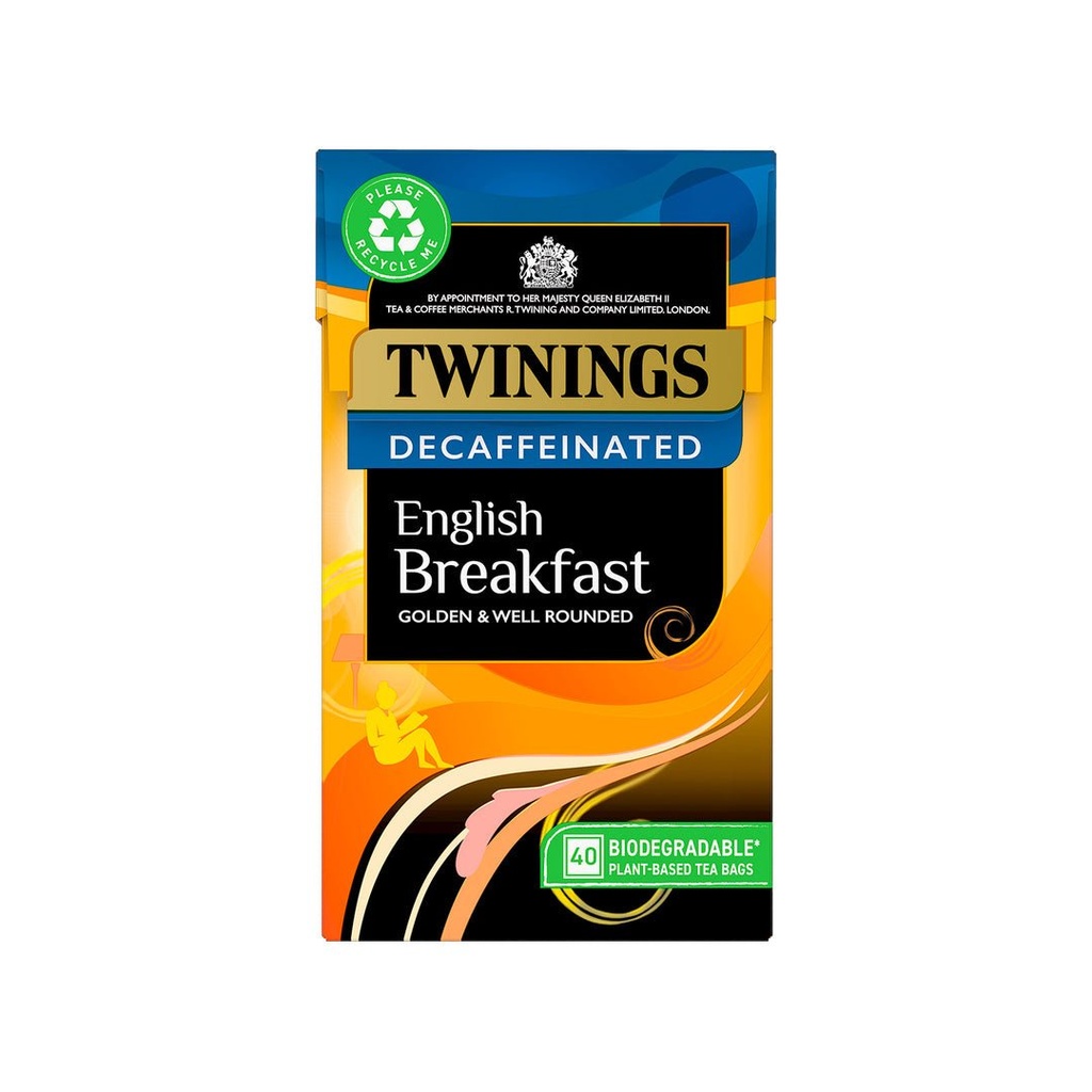 [124823 DNR] Twinings English Breakfast Decaffeinated 40 Tea Bags