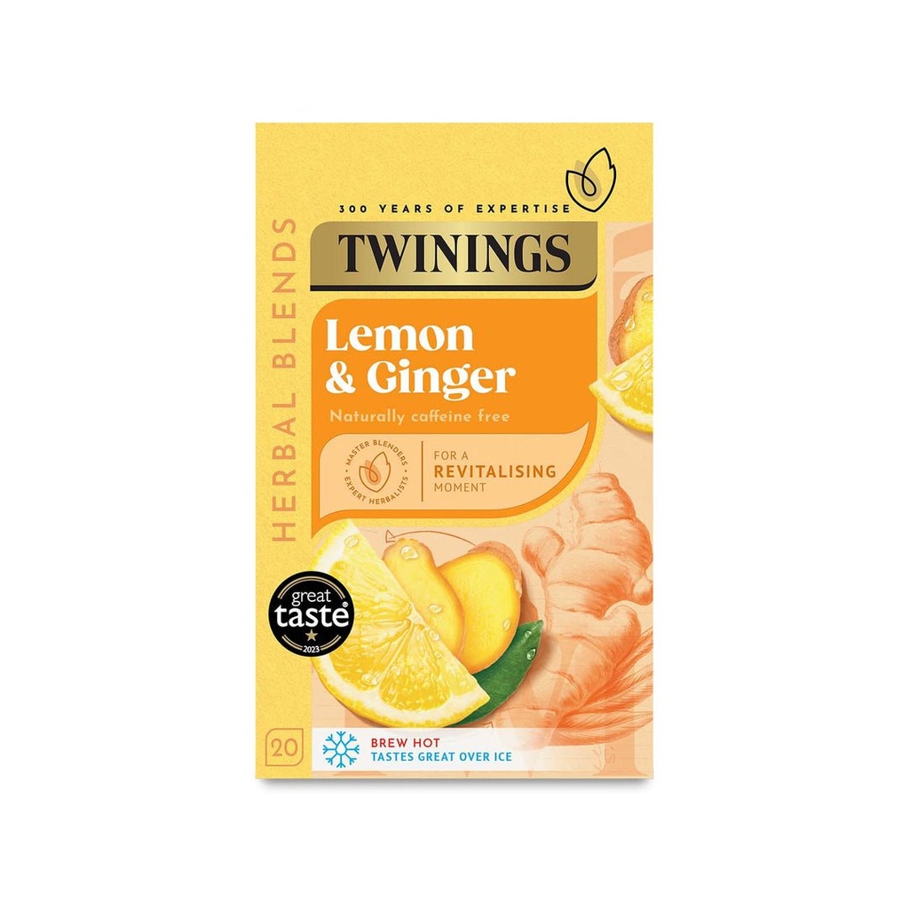 Twinings Lemon & Ginger 20 Tea Bags