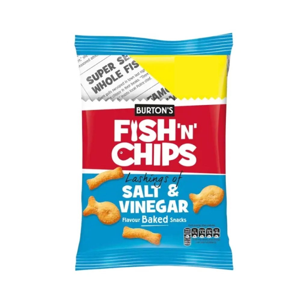 Burtons Fish n Chips Salt & Vinegar 110g