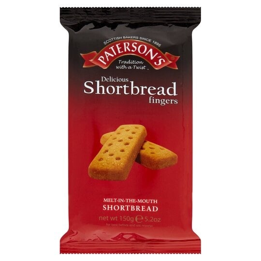 Patersons Shortbread Fingers 150g