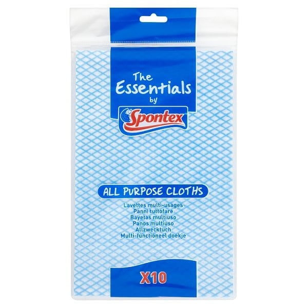 [147555] Spontex Essentials All Purpose Cloth x10
