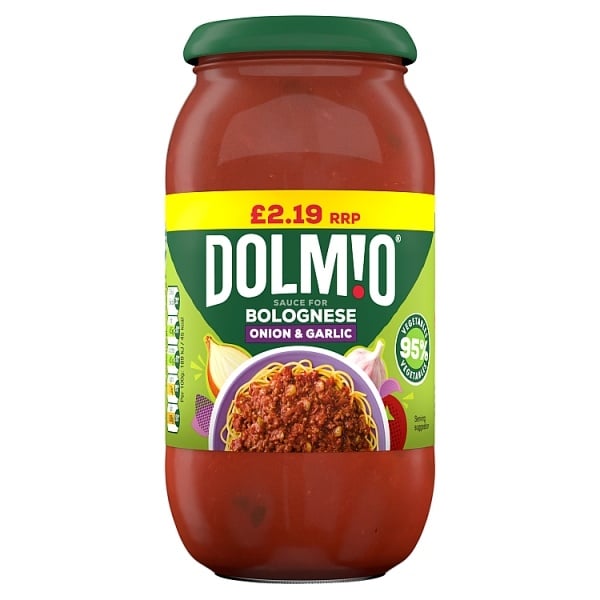 [181129] Dolmio Bolognese Onion & Garlic Pasta Sauce 450g