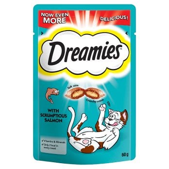 [1057] Dreamies Cat Treats with Salmon 60g