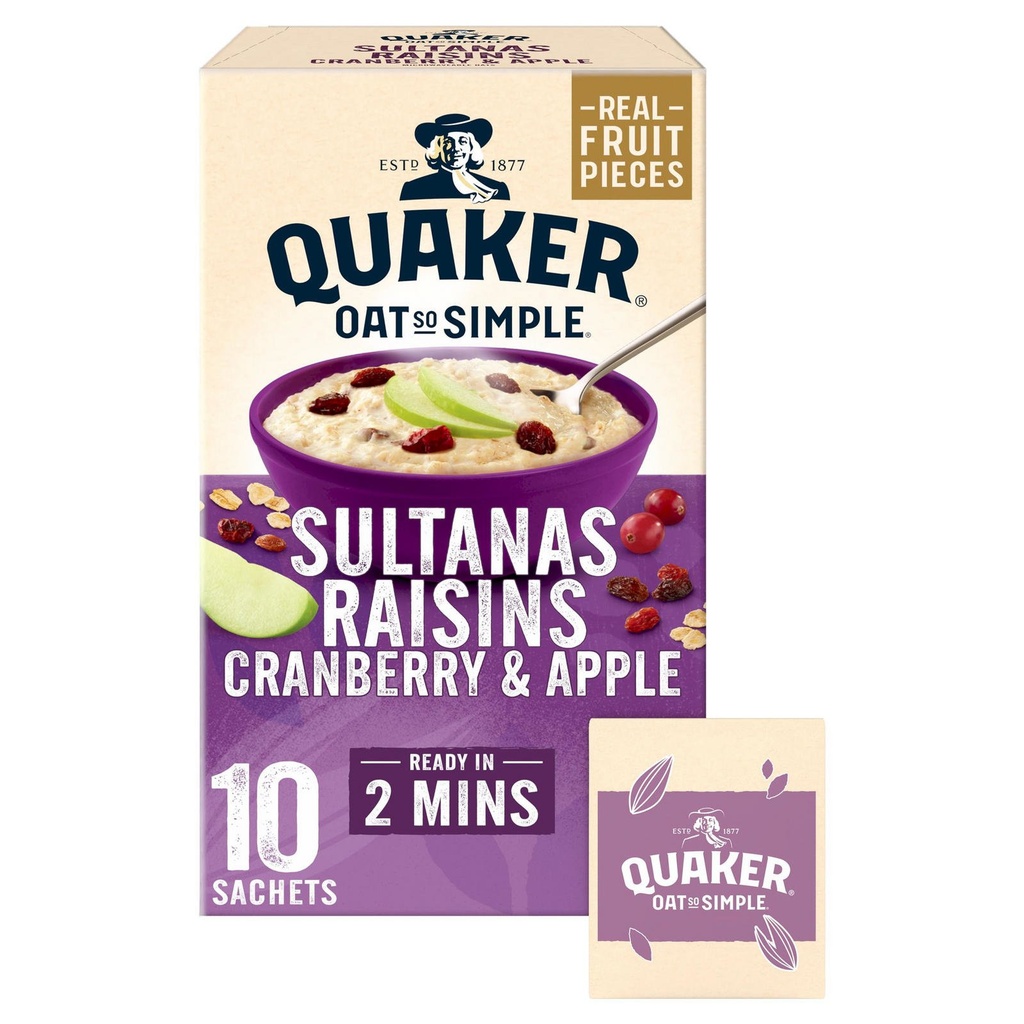 [89763] Oat So Simple Sultanas & Raisins Porridge 10 Sachets