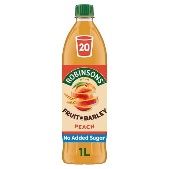 Robinsons Peach Fruit & Barley 1Ltr