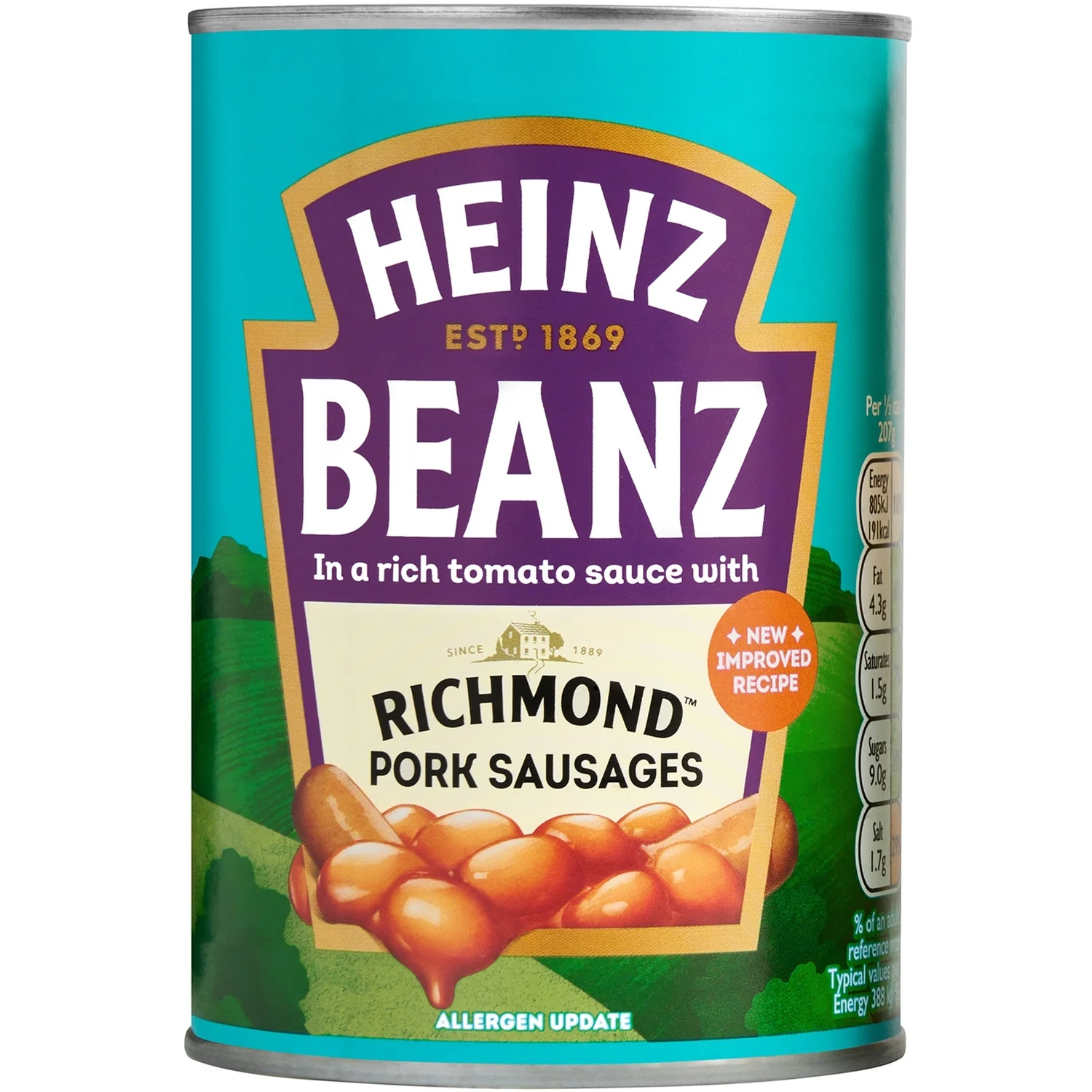 [102888] Heinz Beans & Pork Sausages 415g