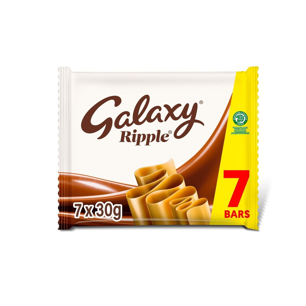 Galaxy Ripple Chocolate Bar 7x30g 7pk