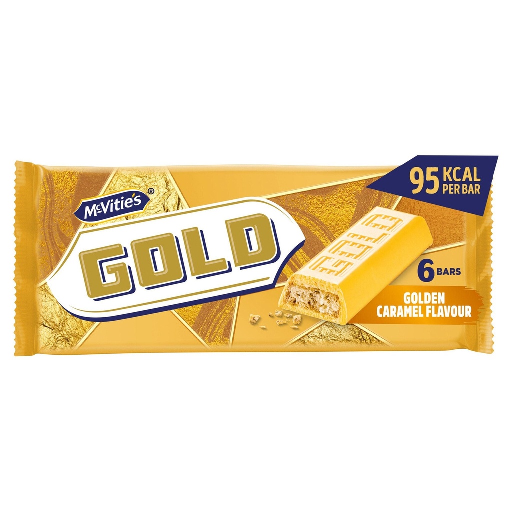 Mcvities Gold Bar 6pk