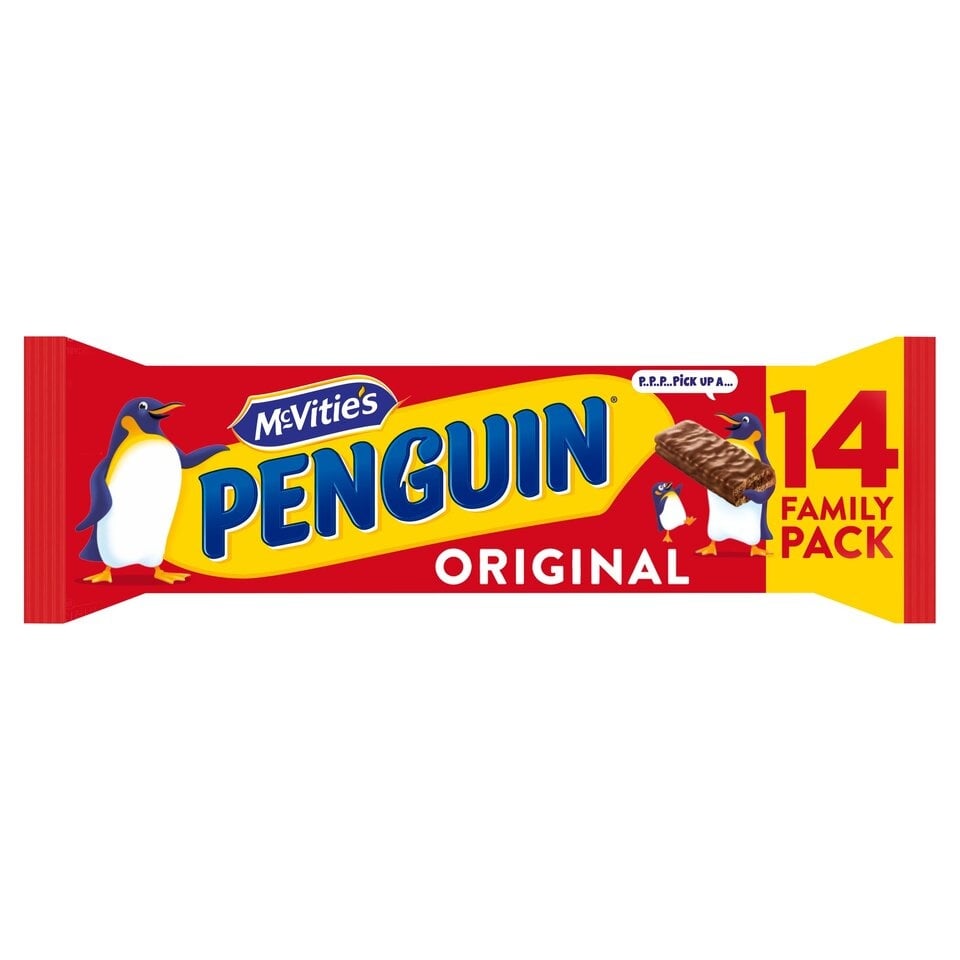 [180786] McVities Penguin Milk Choc Bars Family 14pk