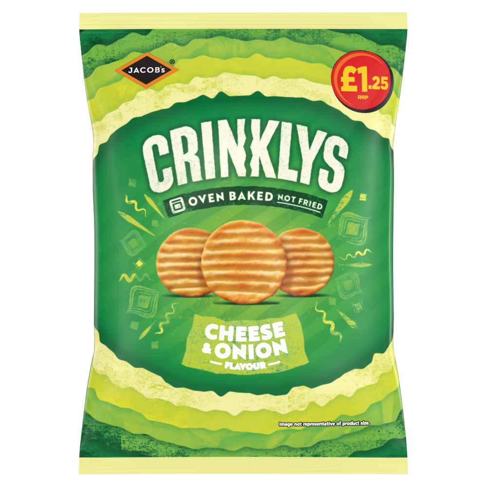 [121570] Jacobs Crinklys Cheese & Onion 90g