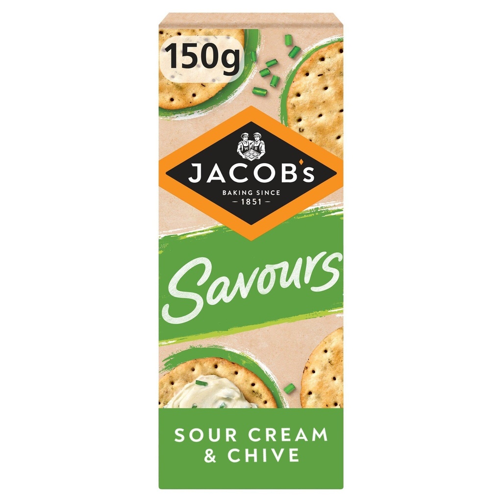 Jacobs Savours Sour Cream & Chive 150g