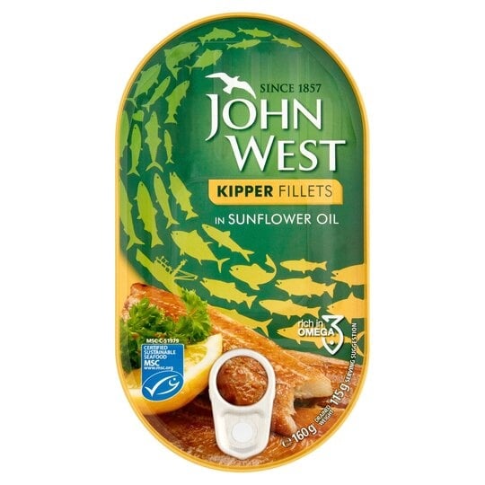 [181278] John West Kipper Fillets in Sunflower Oil 145g